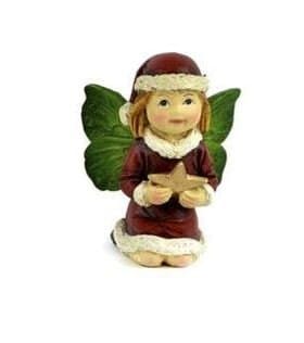 Christmas Girl Fairy, Red Winged Fairy, Green Winged Fairy, Holiday Girl Fairy, Christmas Holiday Decor