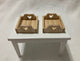 2 Dollhouse Miniature Wood Trays