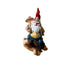 Miniature Gnome Riding on a Turtle, Fairy Garden Gnome, 3.5"