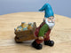 Fairy Garden Gnome with a Beer Cart