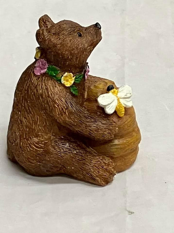 Miniature Bear with a Honey Pot