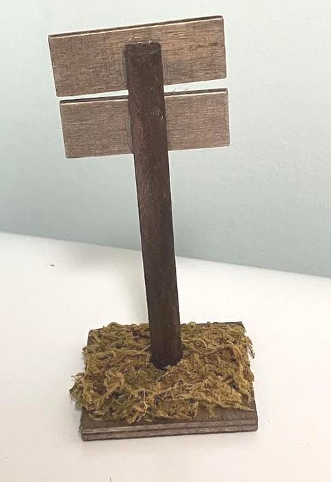 Miniature Wooden 'MY FAIRY GARDEN' Sign 4.25