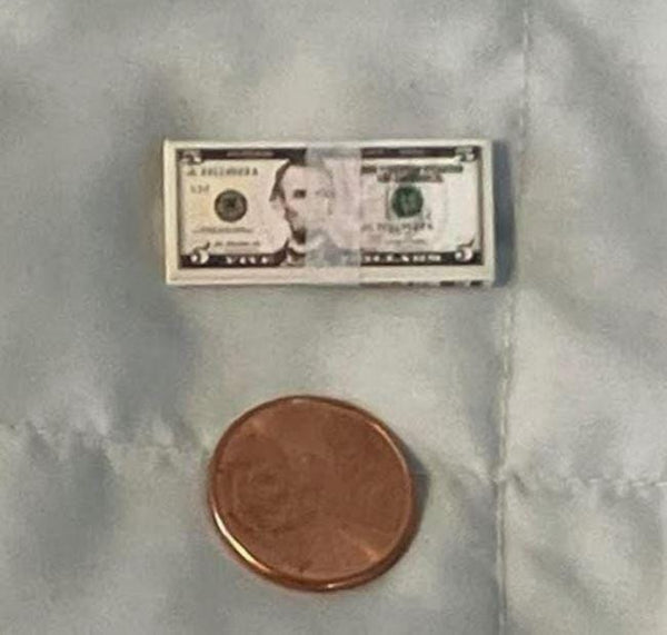 Dollhouse Miniature Paper Money
