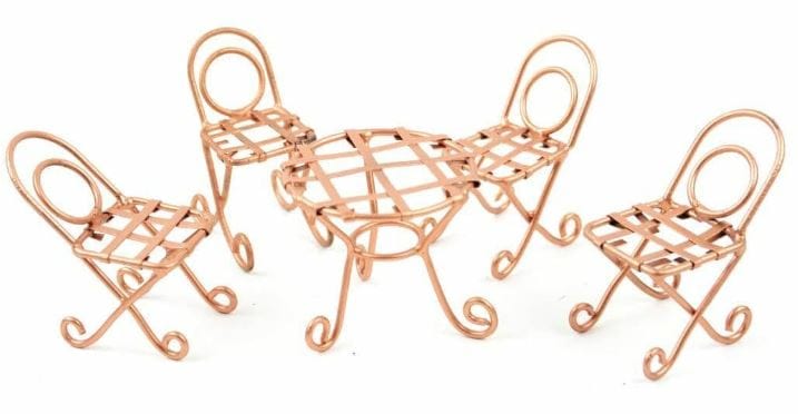 Copper Toned Table Set