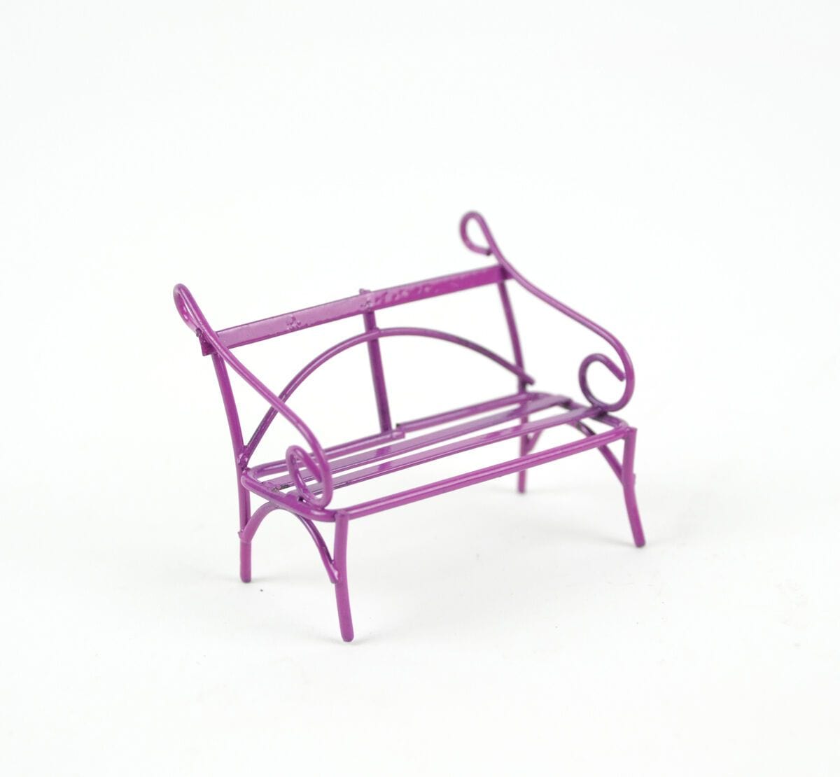 Purple Metal Bench