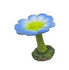 Blue Flower Birdbath