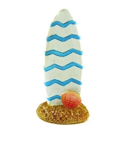 Blue and White Surfboard