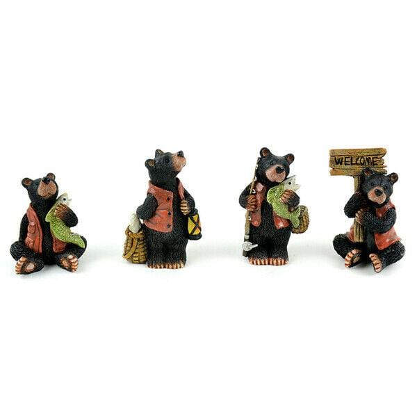 Black Bear  Holding Welcome Sign