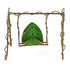 Miniature Garden Metal Leaf Swing Set, Spring Garden Accessory,  Fairy Swing,