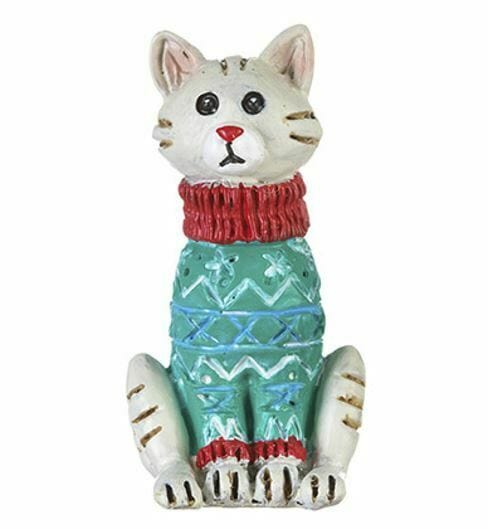 Christmas Cat in Holiday Sweater