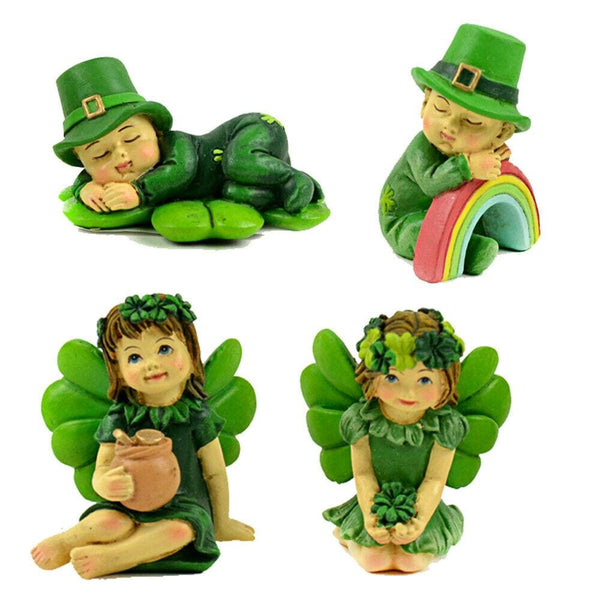 Irish Boy Sleeping on a Shamrock