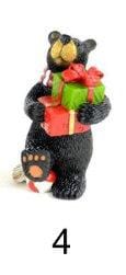 Holiday Fairy Garden Black Bear Figurine