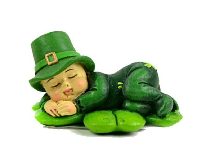 Irish Boy Sleeping on a Shamrock