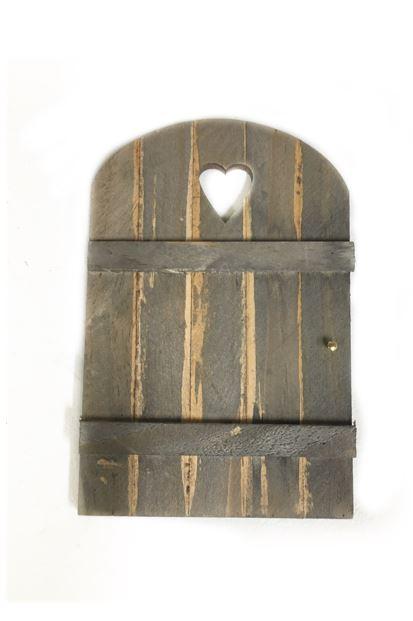 Wooden Door with Gold Doorknob