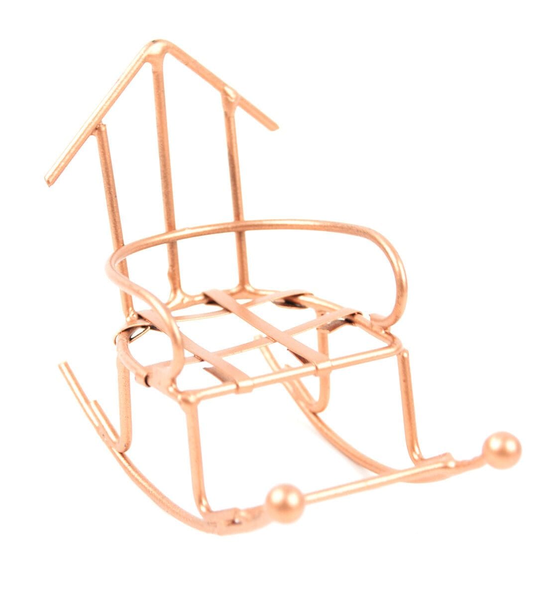 Copper Wire Rocking Chair