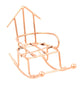 Copper Wire Rocking Chair