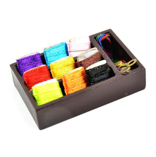 Dollhouse Miniature Sewing Machine and Kit