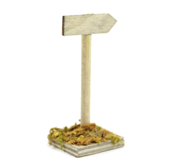 Directional Wooden Garden Sign