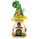 Green and Yellow Fall Mushroom House