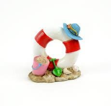 Beach Lifesaver in the Sand,