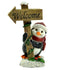 Penguin with Winter  Welcome Sign