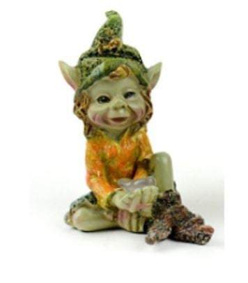 Pixie Holding a Stone