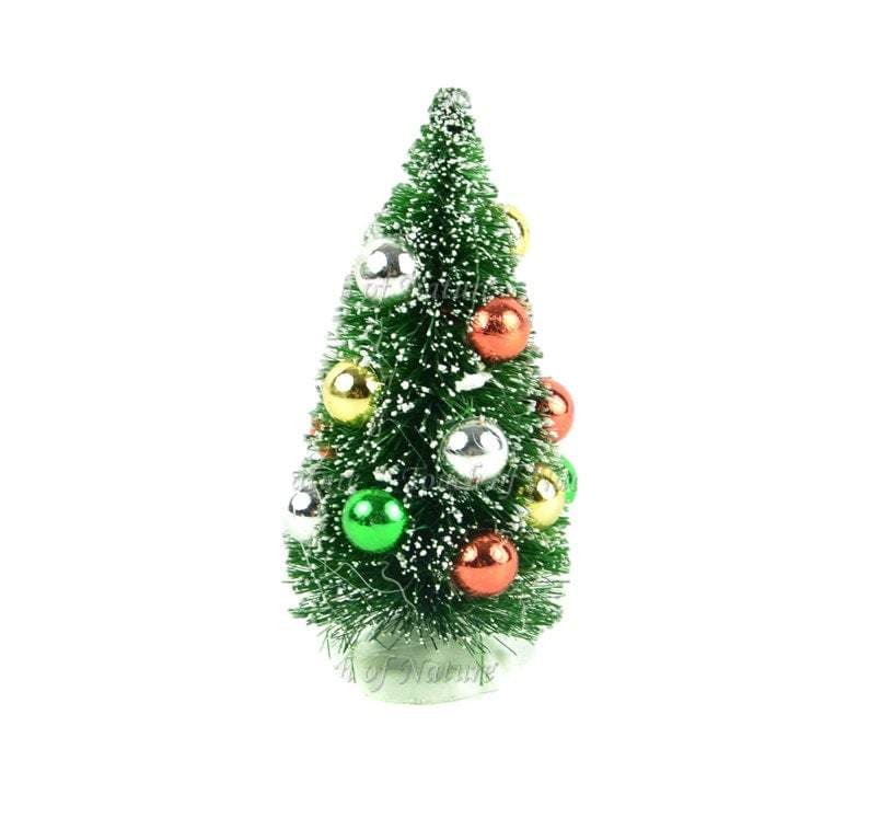 Miniature Christmas Tree with Ornaments