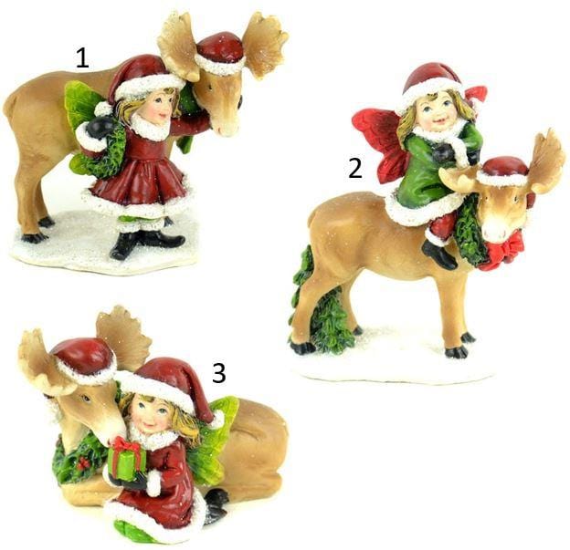 Choice of Christmas Fairy with Holiday Moose