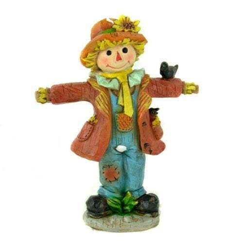 Happy Fairy Garden Scarecrow