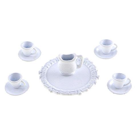 White Dollhouse Serving Set