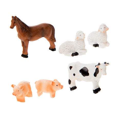 Choice of Red Barn and Farm Animals