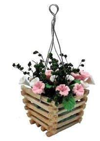 Choice of Dollhouse Hanging Flower Baskets