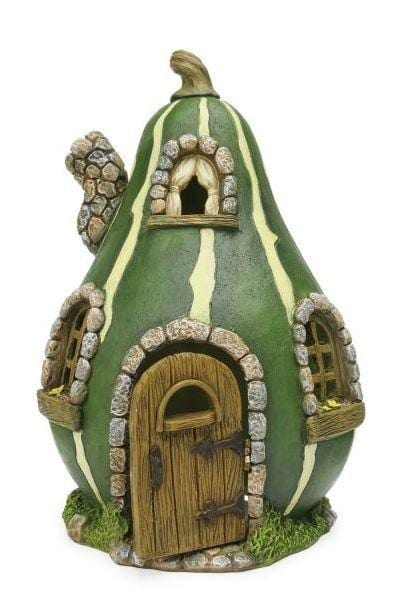 Miniature Striped Gourd House