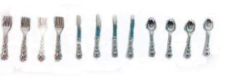 Choice of Dollhouse Miniature Silverware Set