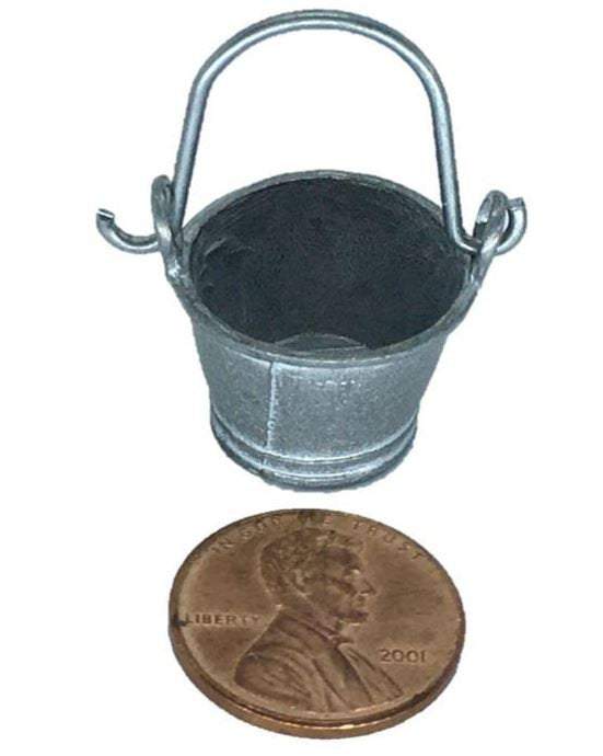 Miniature Metal Bucket with Movable Handle