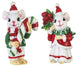 Red and Green Christmas Mice Miniatures