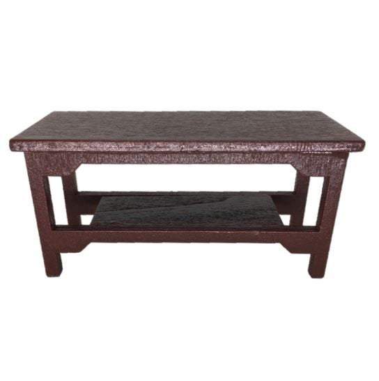 Dollhouse Miniature 4" Long Brown Table, Miniature Coffee Table, Dollhouse Living Room Table