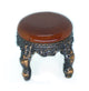 1" Round Wood Topped Dollhouse Ottoman