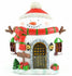 Miniature LED Snowman House