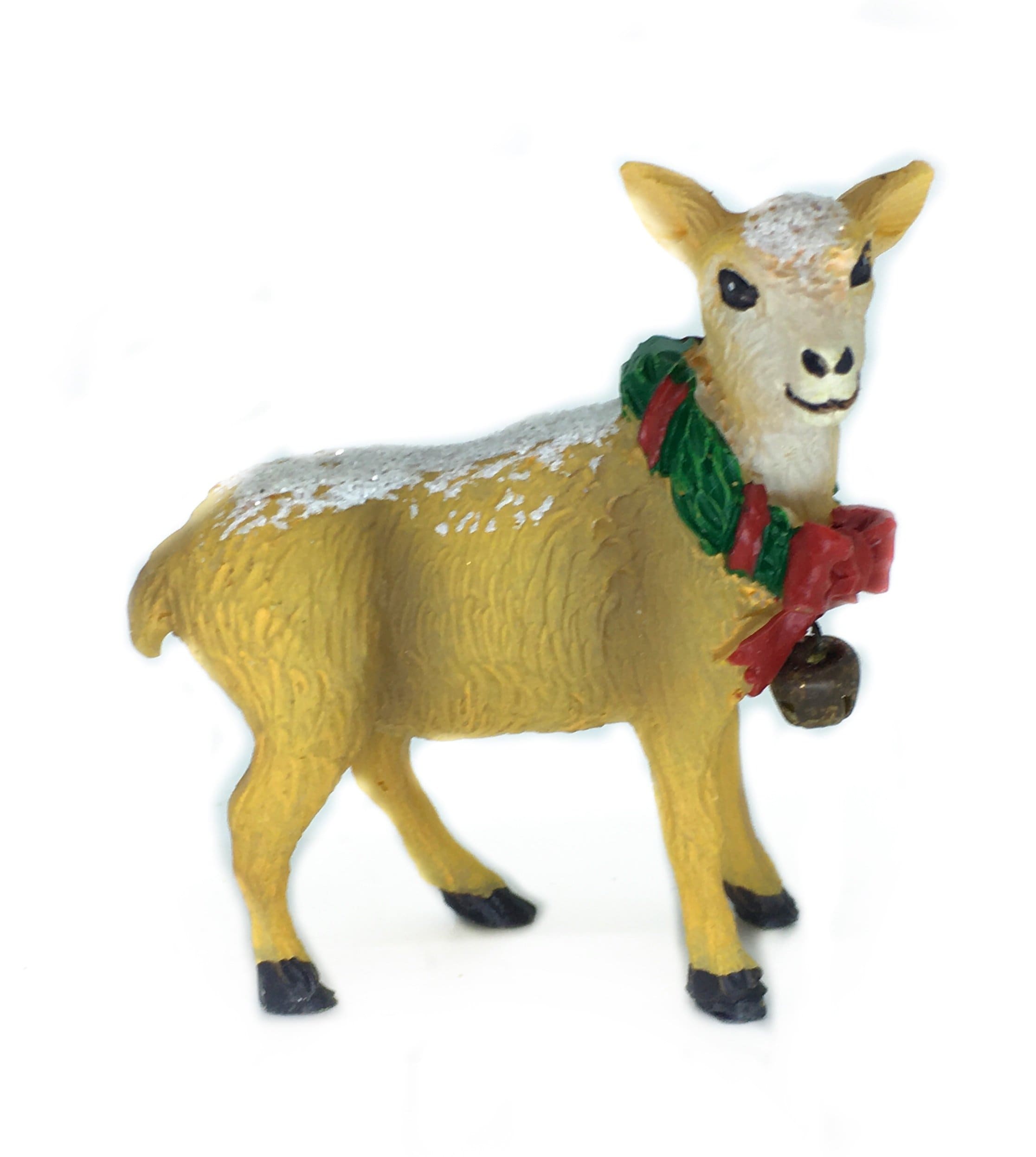 Reindeer with Wreath and Bell, Christmas Deer, Reindeer Shadow Box,  Holiday Cake Topper