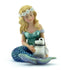 Mermaid with an Animal, Green, Pink Or Blue Mermaid Choice,  Sitting Mermaid, Beach Cake Topper
