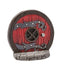 Miniature Round Red Door. Standing Fairy  Garden Door