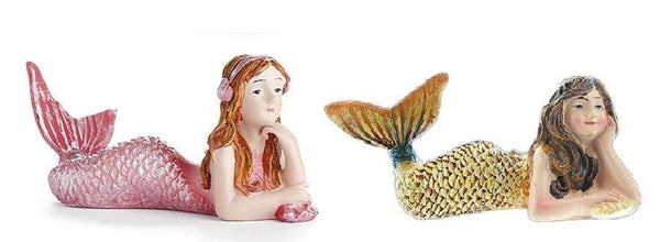 Choice of Pink Mermaid or  Yellow Mermaid, Mermaid with Headphones, Daydreaming Mermaid, Beach Cake Topper