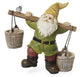 Fairy Garden Gnome Carrying Buckets