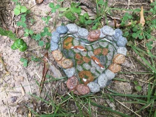 Miniature Stone Pond with Koi Fish,  Terrarium Pond, Fairy Garden Water Feature