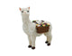 White Llama with Flower Baskets