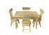 Miniature Barewood Table and Four Chairs,  Dollhouse Kitchen Table, Customizable Table and Chairs