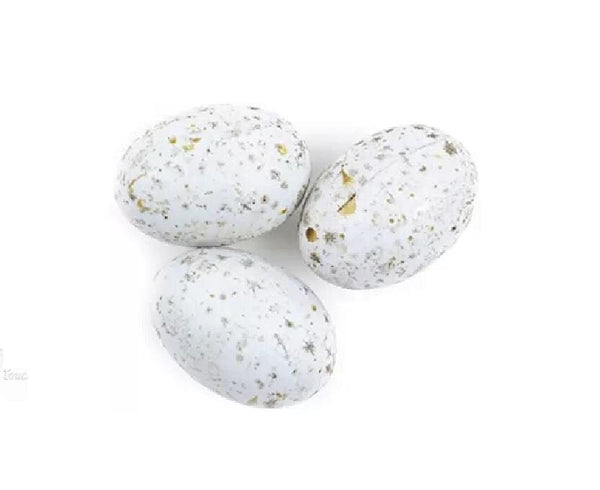 Brown Bird Nest with 2 Eggs and Feathers,  Artificial  Grass Nest, Create A Nest Kit