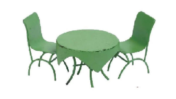 Choice of Red or Green Miniature Table and Chairs, Retro Table Set