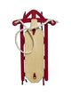 Dollhouse Miniature Red Sled